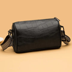 High Stone Pattern Leather Shoulder Bag for Women
