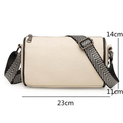 High Stone Pattern Leather Shoulder Bag for Women