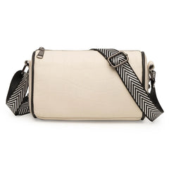 High Stone Pattern Leather Shoulder Bag for Women