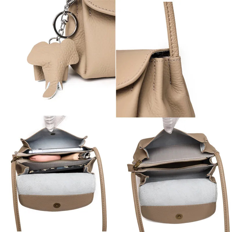 Small Leather Shoulder Crossbody Bag Women Handbag Ladies Tote Sac