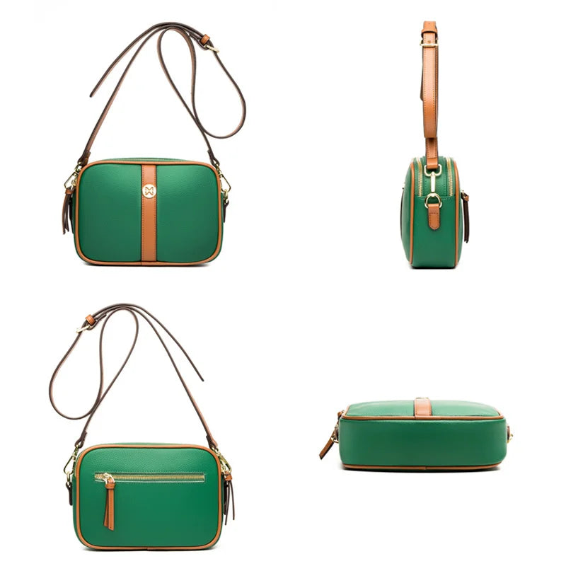 Leather Tote Bag Cowhide Ladies Handbags Women Shoulder Bag Crossbody Bags