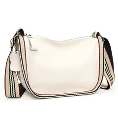 Leather Tote Bag Cowhide Women Handbags Shoulder Bags Wide Strap Messenger Bag