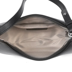 Leather Underarm Women Shoulder Bag Crossbody Bag Cowhide Half Moon Handbags