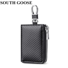 Leather Unisex Key Bag Multifunction Keychain Organizer Wallet