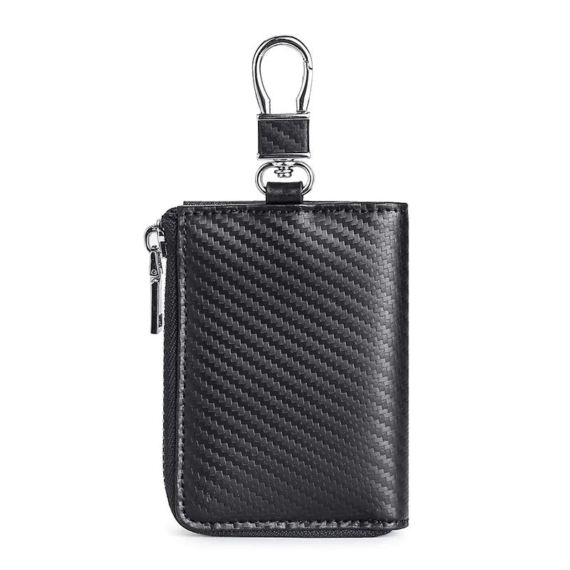 Leather Unisex Key Bag Multifunction Keychain Organizer Wallet