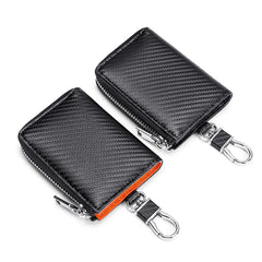 Leather Unisex Key Bag Multifunction Keychain Organizer Wallet