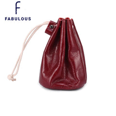 Vintage Leather Coin Purse Mini Wallet for Women
