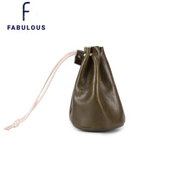 Vintage Leather Coin Purse Mini Wallet for Women