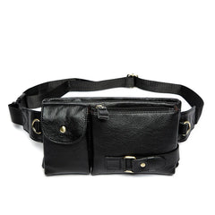 Leather Waist Bag Men'S Leather Men Waist Bag Heuptas Belt Bag Bolso De Cintura