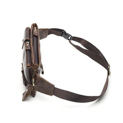 Leather Waist Bag Men'S Leather Men Waist Bag Heuptas Belt Bag Bolso De Cintura