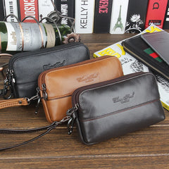 Leather Waist Packs Men Women Fanny Pack Pouch Phone Purse Wallet Clutch Bag