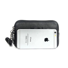 Leather Waist Packs Men Women Fanny Pack Pouch Phone Purse Wallet Clutch Bag