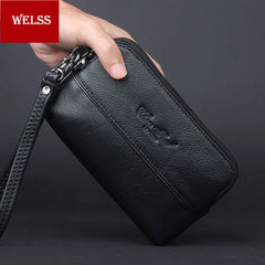 Leather Waist Packs Men Women Fanny Pack Pouch Phone Purse Wallet Clutch Bag