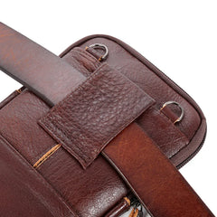 Leather Waist Packs Pocket Men's CellPhone Bags Man Sports Cross Shoulder