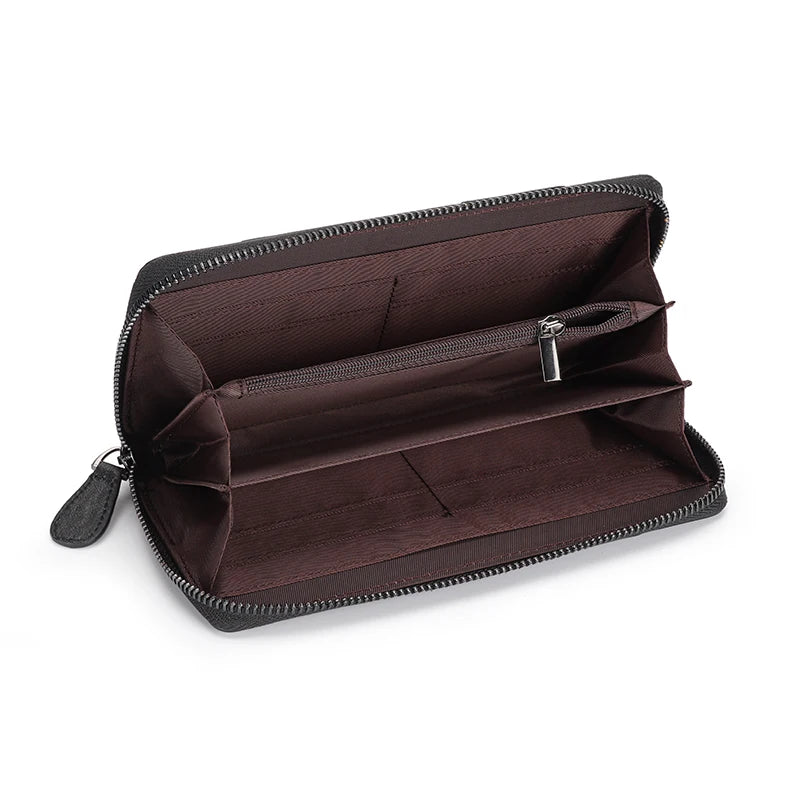 Women's Long Zipper Purse Large Clutch Bag for Cell Phone