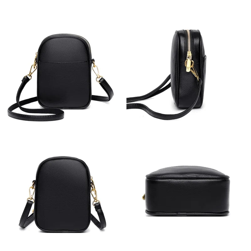 Small Leather Women Shoulder Bag Crossbody Mobile Phone Purse