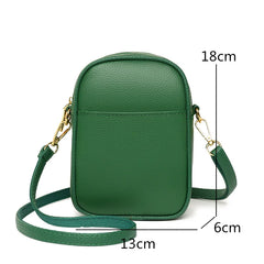 Small Leather Women Shoulder Bag Crossbody Mobile Phone Purse