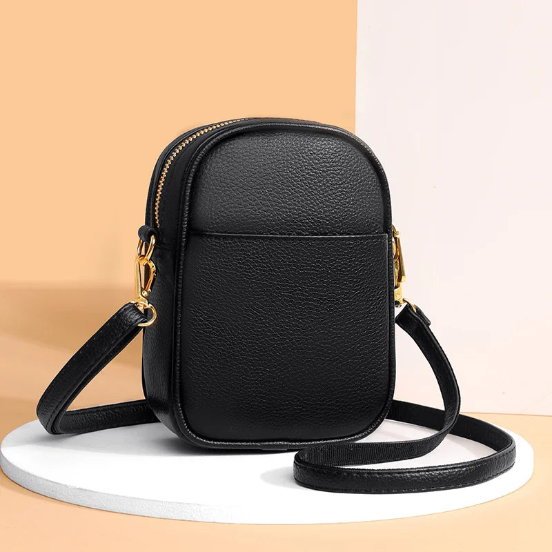 Small Leather Women Shoulder Bag Crossbody Mobile Phone Purse