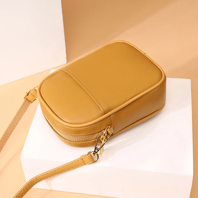 Small Leather Women Shoulder Bag Crossbody Mobile Phone Purse