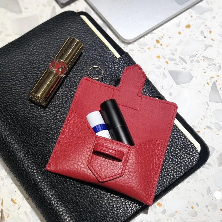 Leather Women Card Wallet Small Purse Business Holders Slim Purse