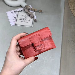 Leather Women Card Wallet Small Purse Business Holders Slim Purse