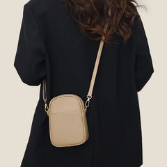 Solid Cow Leather Women Crossbody Bag Small Purse Bag