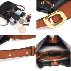 Leather Women Handbag Totes High Shoulder Bag Tassel