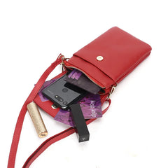 Real Cowhide Women Phone Bag Crossbody Purse