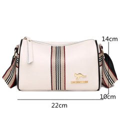 Solid Cow Leather Shoulder Crossbody Bags For Women Small Female Tote Purse