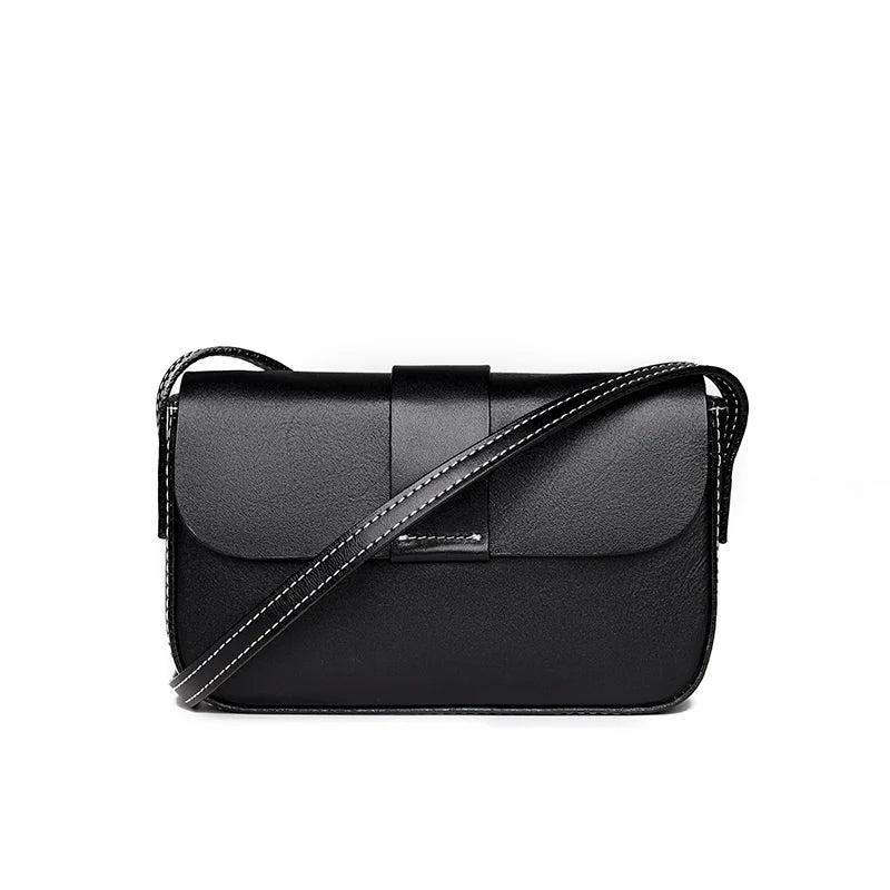 Cow Leather Saddle Bag Women Chestbag Shoulder Bag Ladies Crossbody PhoneBag