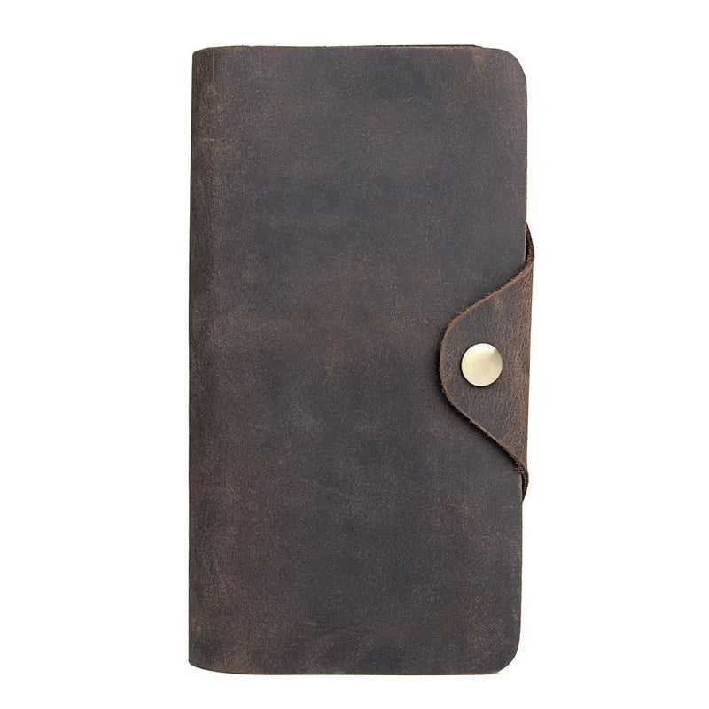 Trifold Leather Wallet with Removable Zipper Pocket