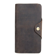 Trifold Leather Wallet with Removable Zipper Pocket