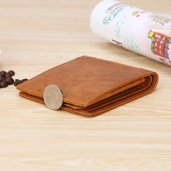 Vintage Men's Slim Leather Wallet Purse for Men