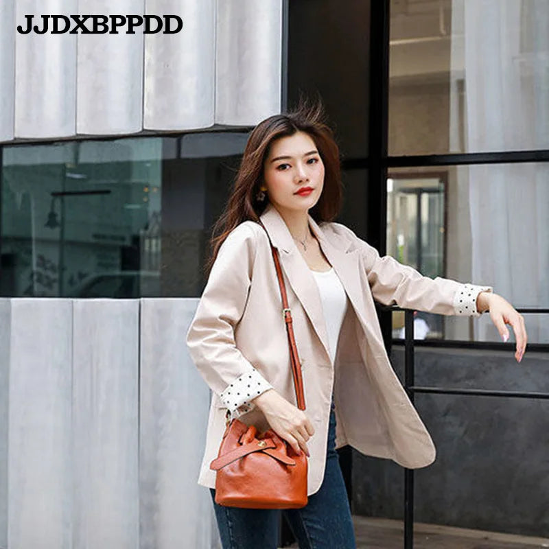 Women Shoulder Flap Crossbody Bags Bucket Bag