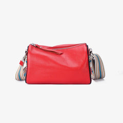Real Leather Women Shoulder Bag Crossbody Handbag Square Purse