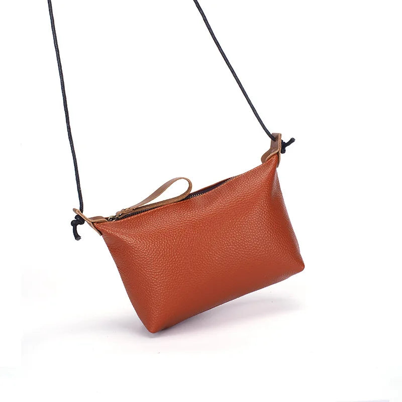 Leather Women Wallet Crossbody Shoulder Bag Soft Cowhide Purse