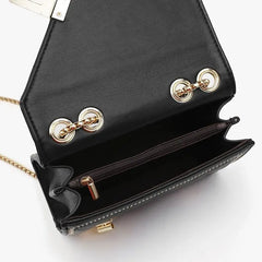 Geometric Chain Bag Women Shoulder Bags Leather Handbags