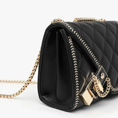 Geometric Chain Bag Women Shoulder Bags Leather Handbags