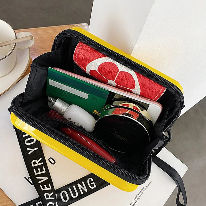 Geometric Hard Box Women Bag Plastic Handbag Crossbody Messenger Shoulder Bags