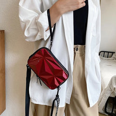 Geometric Hard Box Women Bag Plastic Handbag Crossbody Messenger Shoulder Bags