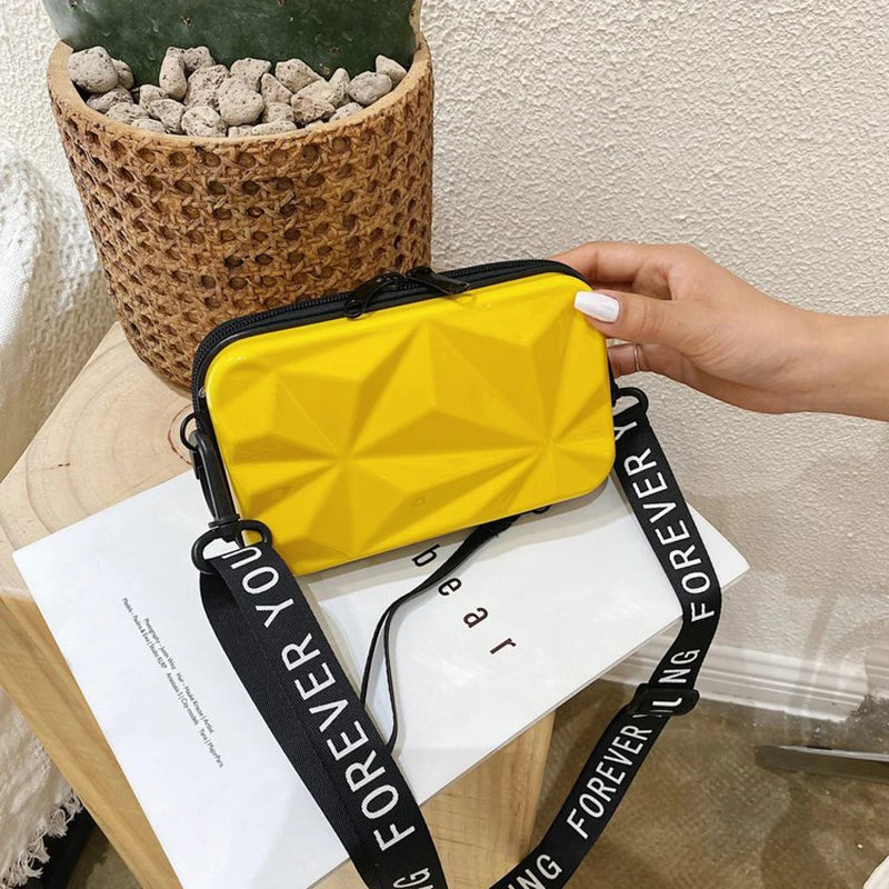 Geometric Hard Box Women Bag High Plastic Handbag Ladies Crossbody Messenger