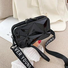 Geometric Hard Box Women Bag Plastic Handbag Crossbody Messenger Shoulder Bags