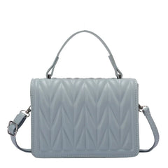 Geometric Embossing Crossbody Messenger Bag
