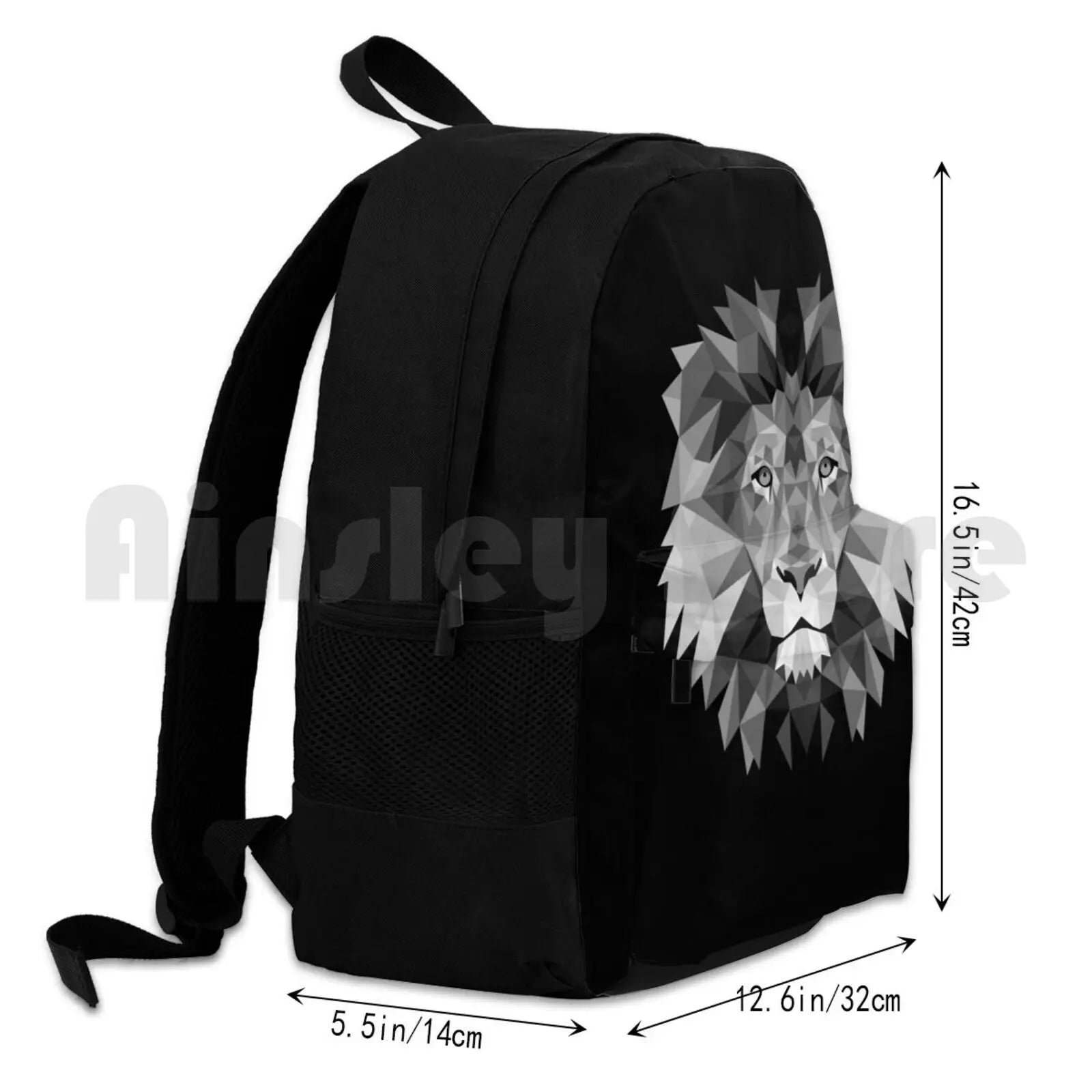 Geometric Lion Outdoor Hiking Backpack