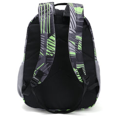 Geometric Prints Boys School Bag Nylon Rucksack Travel Backpack