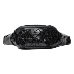 Geometric Waist Bag for Women Girls Fanny Pack Hip Belt Money Travel Bag