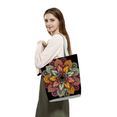 Floral Tote Bag Hand Shoulder Bags Women Eco Travel Handbags
