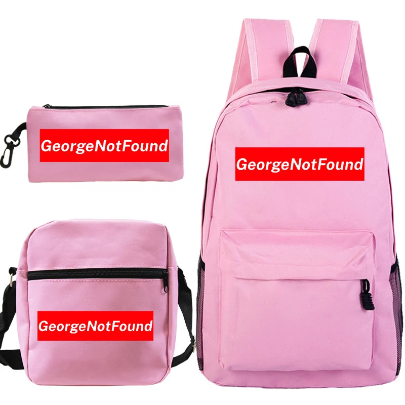 GeorgeNotFound Students Backpack Teenager Girls Boys School Bag
