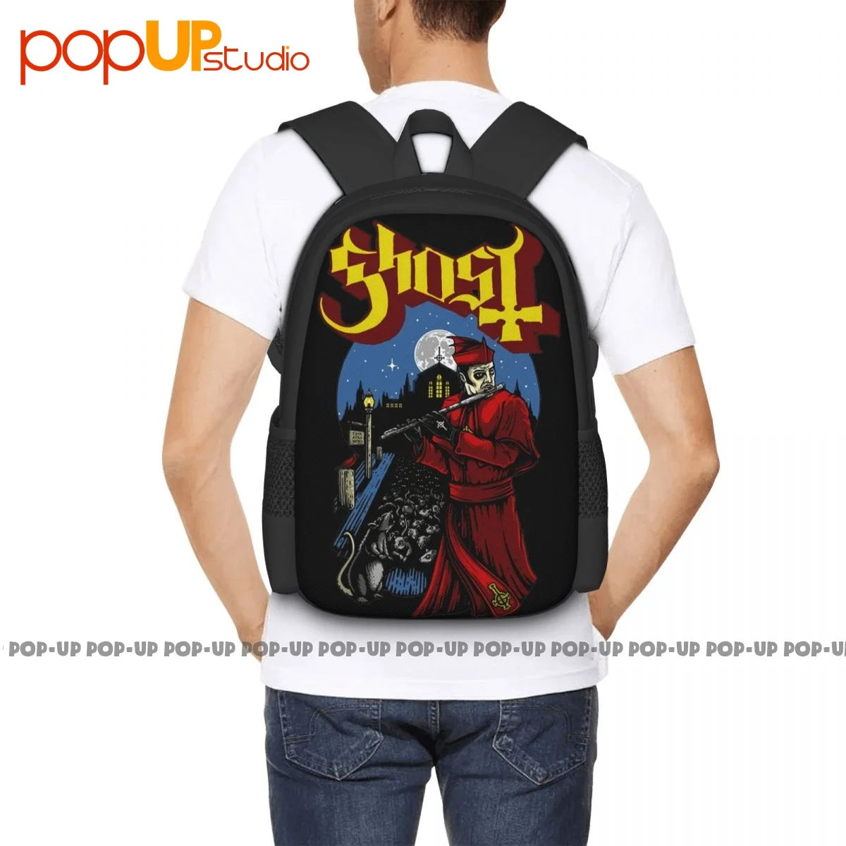Ghost Advancing Pied Pipernew Backpack Large Capacity