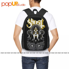 Ghost Bc Band Metal Father Backpack Large Capacity Print Training Sports Bag